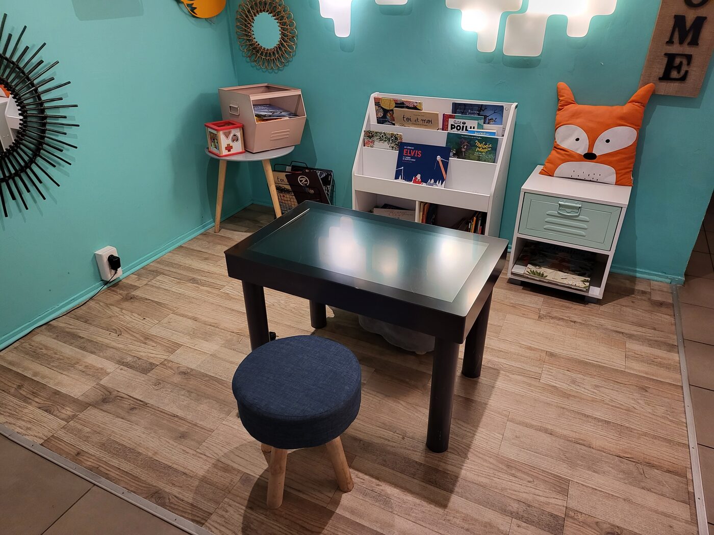 Kiddy-Zone installée dans un espace d'accueil